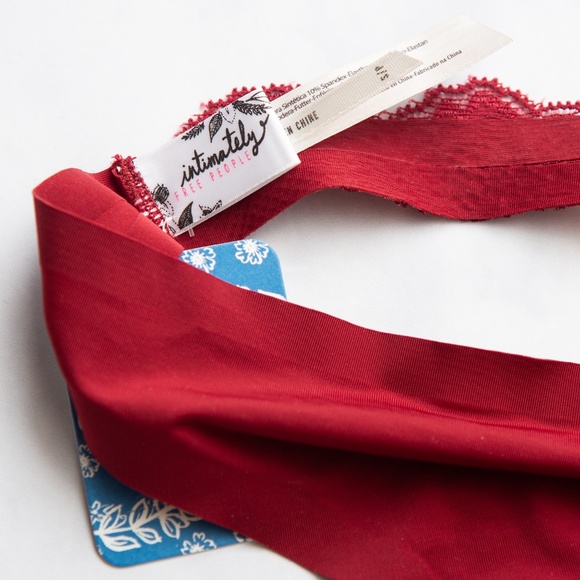 Ruby Red Teal Small Intimately Free People Thong - Picture 6 of 7